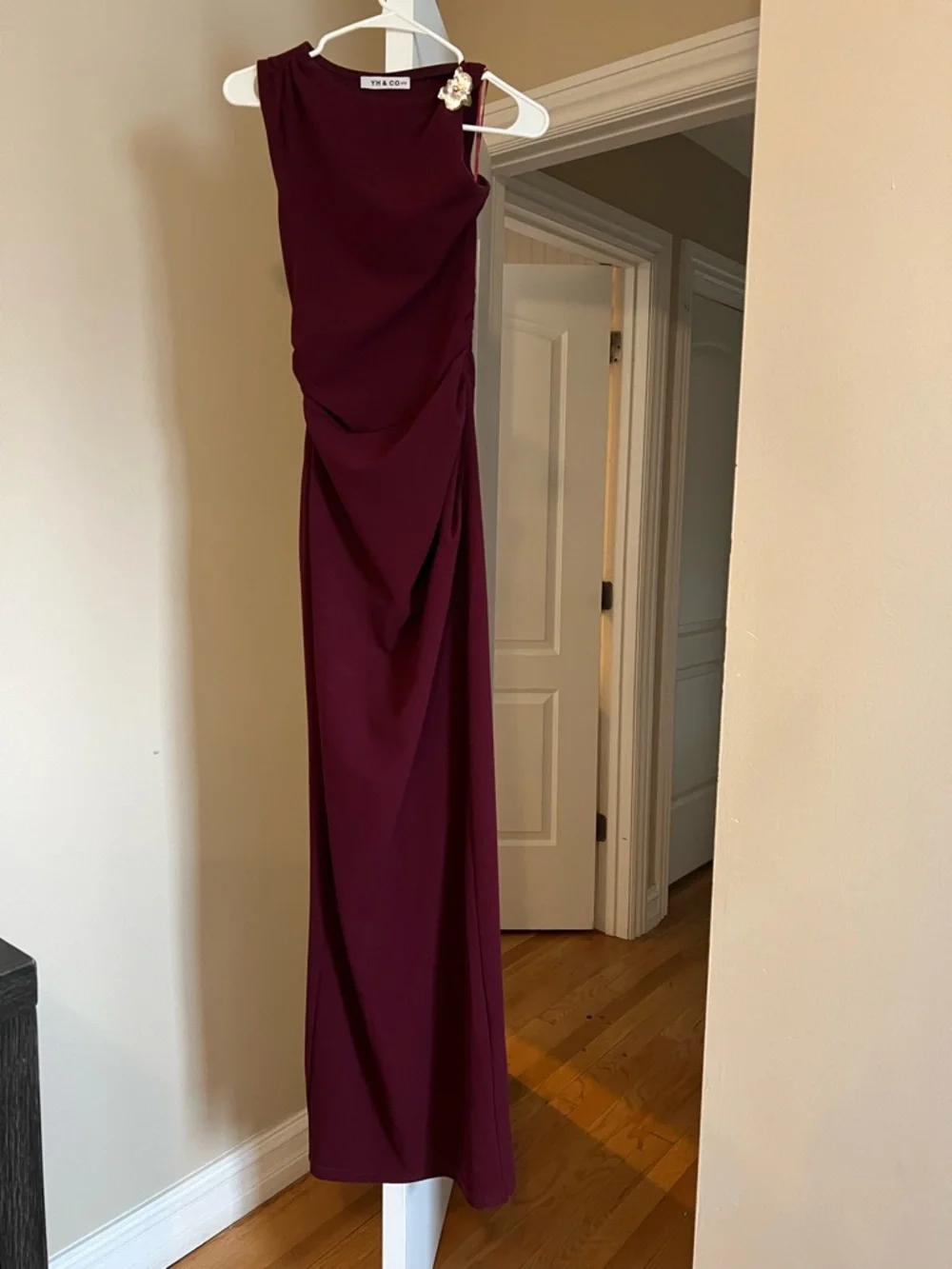 showpo burgundy dress Vivienne Maxi Dress - Sweetheart Ruched Bodice in Burgundy